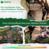 FORSTIX® Standholzspalter – manuell Holz spalten ohne Axt