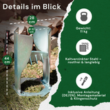 FORSTIX® Standholzspalter – manuell Holz spalten ohne Axt