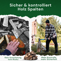 FORSTIX® Standholzspalter – manuell Holz spalten ohne Axt